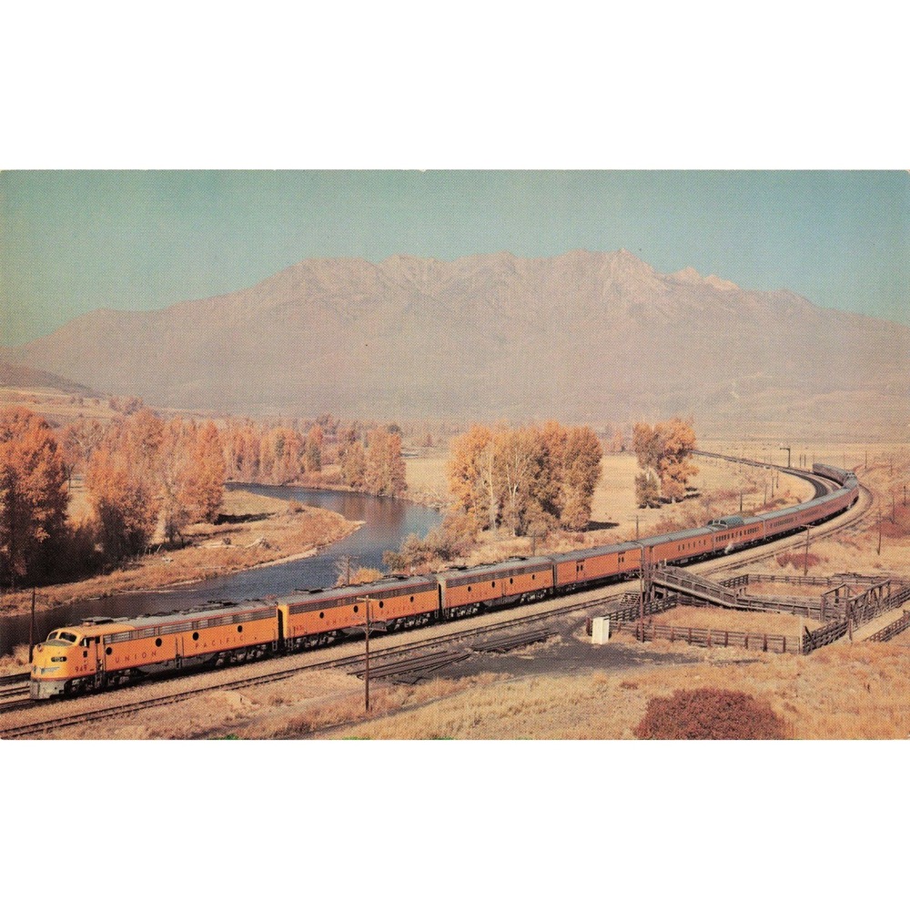 UP Union Pacific City of Los Angeles E9 Streamliner Train Photo JT-401 1959